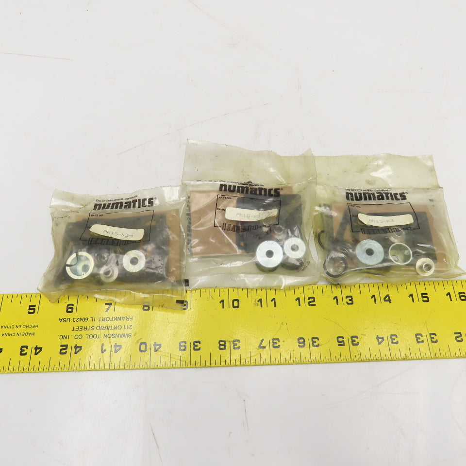 Numatics MK15-K3 Pneumatic Valve Repair Kit Lot Of 3