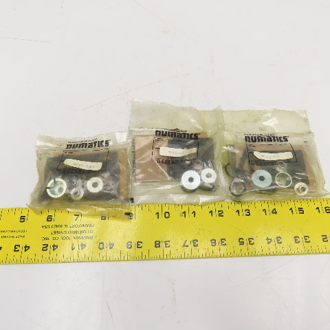 Numatics MK15-K3 Pneumatic Valve Repair Kit Lot Of 3
