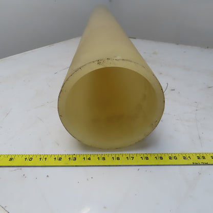 1511mm Long Off-White Natural Nylon Tube 167.5mm  OD x 143.5 ID mm 12mm Wall