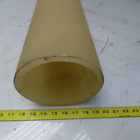 1511mm Long Off-White Natural Nylon Tube 167.5mm  OD x 143.5 ID mm 12mm Wall