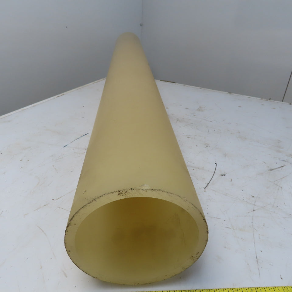 1511mm Long Off-White Natural Nylon Tube 167.5mm  OD x 143.5 ID mm 12mm Wall