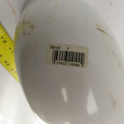 U406-040 4" PVC 90° Degree Elbow Pipe Fitting SCH 40