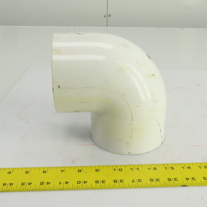 U406-040 4" PVC 90° Degree Elbow Pipe Fitting SCH 40