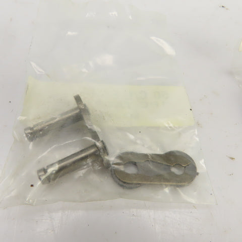 #50 Roller Chain Connecting Link W/Spring Clip Lot Of 6 Sets