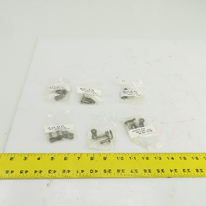#50 Roller Chain Connecting Link W/Spring Clip Lot Of 6 Sets