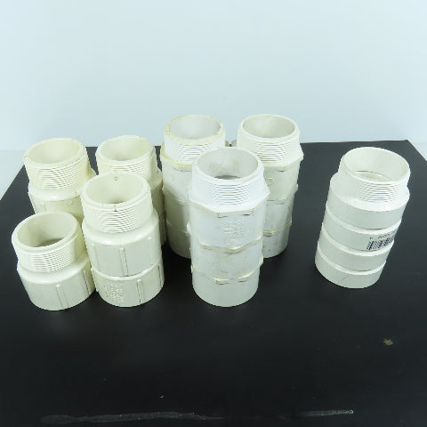 Misc. 2" Socket x MNPT Pipe Fitting Adapter PVCI SCH 40 Lot of 20