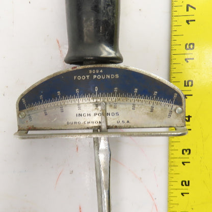 Duro Chrome 8094 Torque Wrench 0 To 100 Foot Pounds 0 To 1200 Inch Pounds