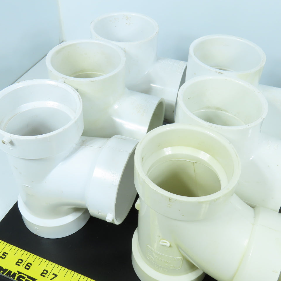 Misc. 2" Pipe Fittings Tee, Adapter, Elbow SCH 40 Lot of 17