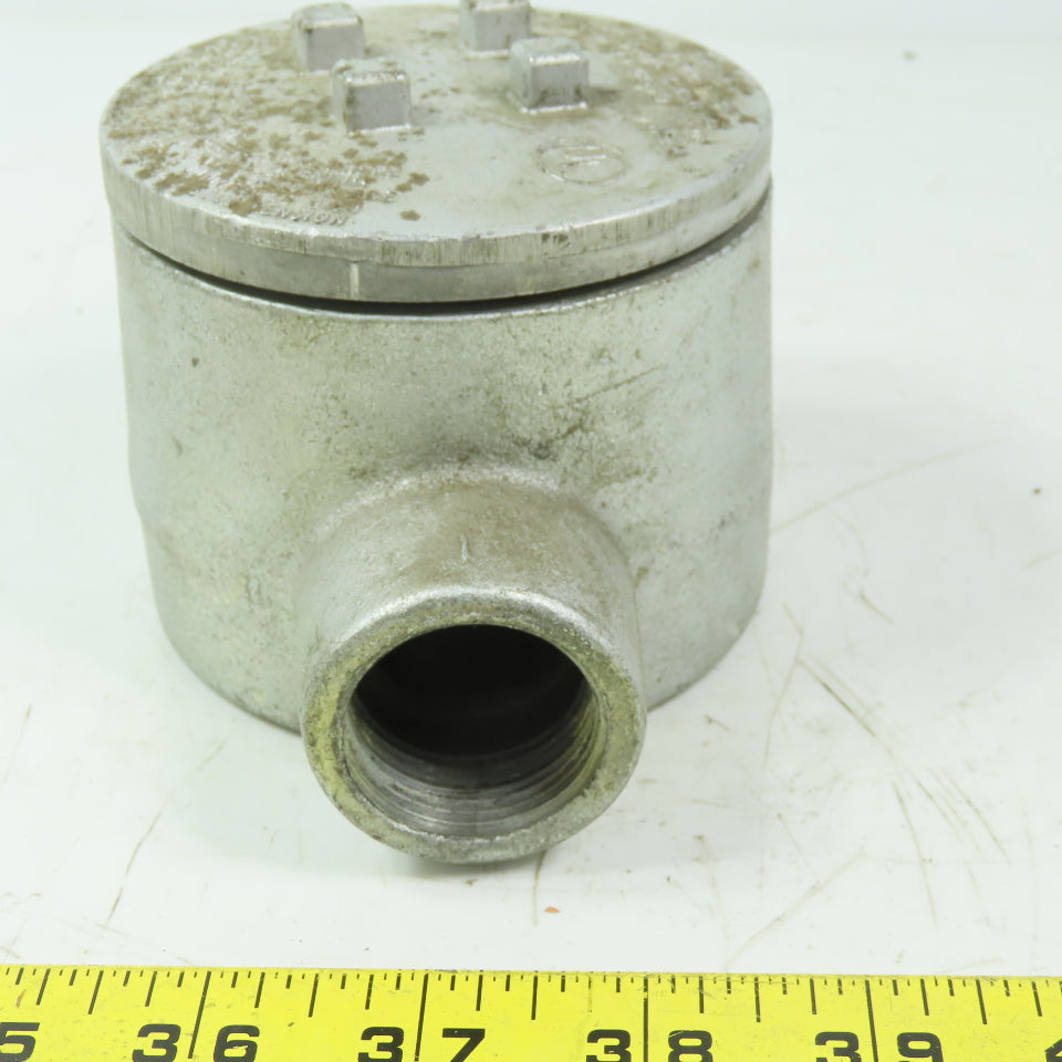 O-Z/GEDNEY GUJC-100 Feed Thru Conduit Outlet Box 1" W/Gasket & Cover Lot of 2