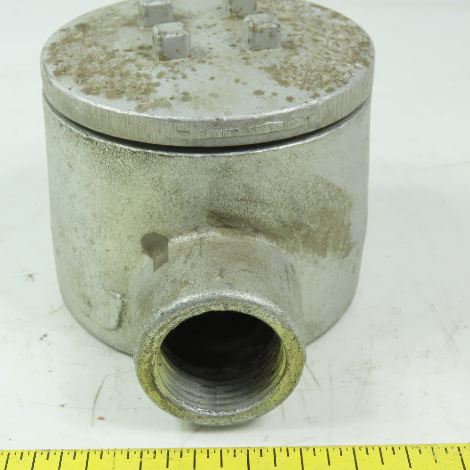 O-Z/GEDNEY GUJC-100 Feed Thru Conduit Outlet Box 1" W/Gasket & Cover Lot of 2