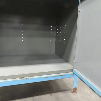 36" W x 23" D x 34" H 2 Door Steel Storage Shop Parts Cabinet W/1 Shelf