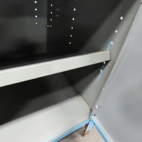 36" W x 23" D x 34" H 2 Door Steel Storage Shop Parts Cabinet W/1 Shelf