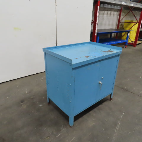 36" W x 23" D x 34" H 2 Door Steel Storage Shop Parts Cabinet W/1 Shelf