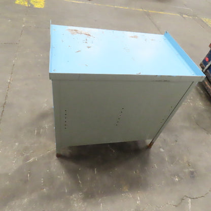 36" W x 23" D x 34" H 2 Door Steel Storage Shop Parts Cabinet W/1 Shelf