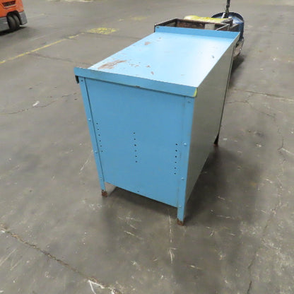 36" W x 23" D x 34" H 2 Door Steel Storage Shop Parts Cabinet W/1 Shelf