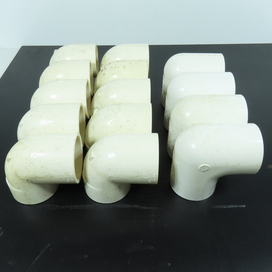 Spears & Nibco 1-1/2" Slip x FNPT 90 Degree Pipe Elbow PVCI SCH 40 USA Lot of 14