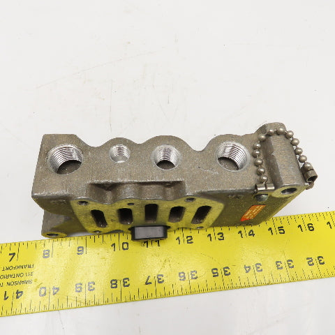 Schrader Bellows K022-090 Double Solenoid Pilot Valve Sub Base