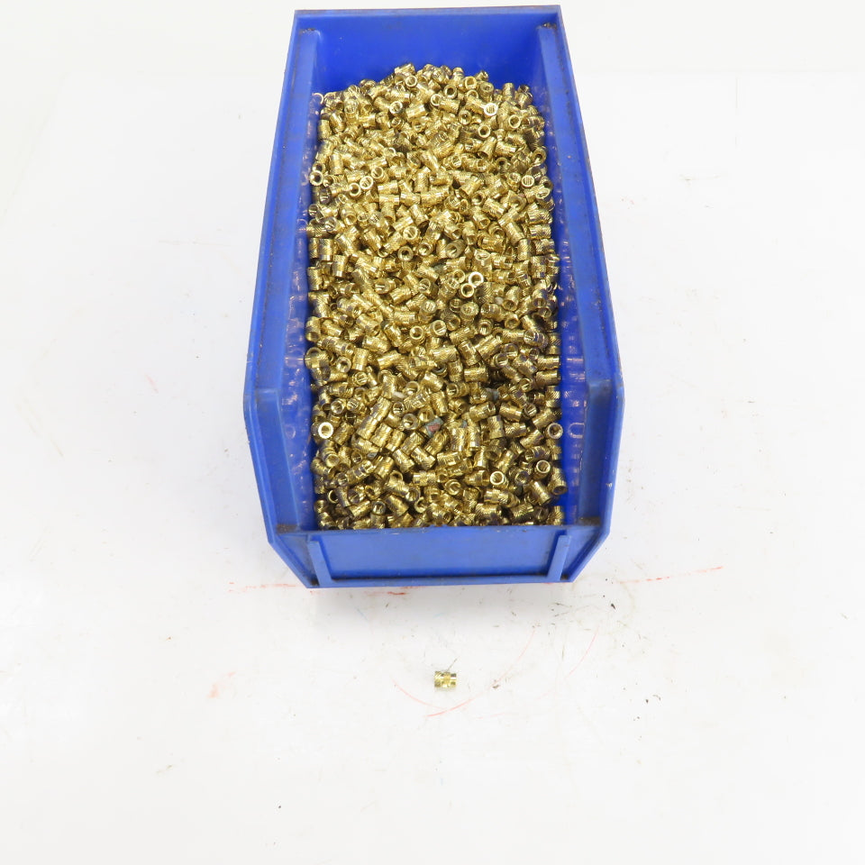 #10-24 Brass Threaded Heat Set Insert For Plastic 3D Printing 0.280" OD Lot/4000