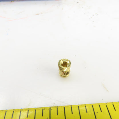 #10-24 Brass Threaded Heat Set Insert For Plastic 3D Printing 0.280" OD Lot/4000