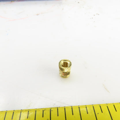#10-24 Brass Threaded Heat Set Insert For Plastic 3D Printing 0.280" OD Lot/4000
