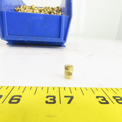 #10-24 Brass Threaded Heat Set Insert For Plastic 3D Printing 0.280" OD Lot/4000