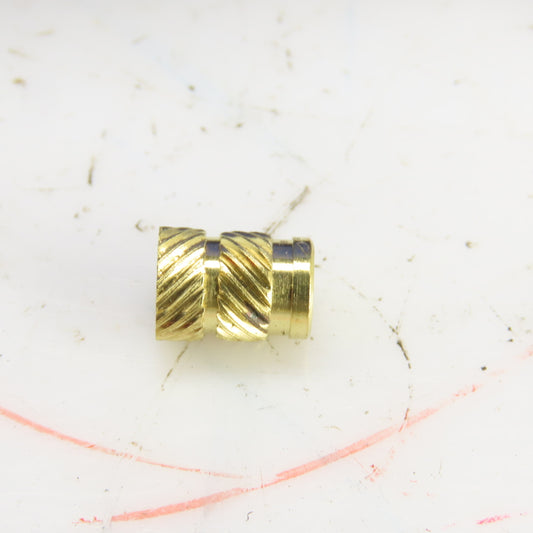 #10-24 Brass Threaded Heat Set Insert For Plastic 3D Printing 0.280" OD Lot/4000