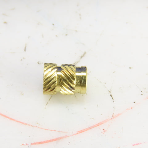 #10-24 Brass Threaded Heat Set Insert For Plastic 3D Printing 0.280" OD Lot/4000