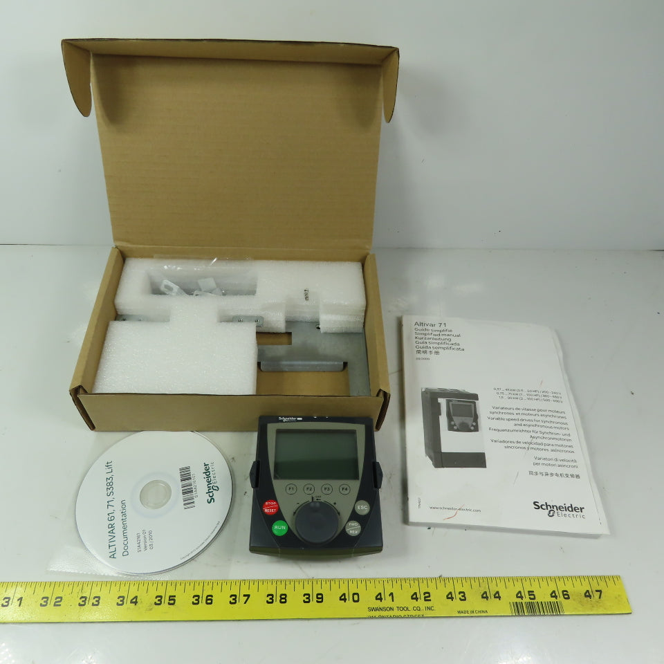 Schneider Electric VW3A1101 LCD Graphic Keypad Interface Altivar71  CD & Manual