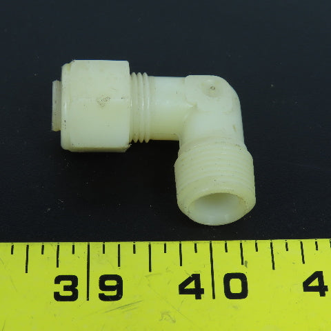 3/8" Tube x  3/8" NPT Nylon 90 Degree Elbow Adapter Compression Fitting Lot/30