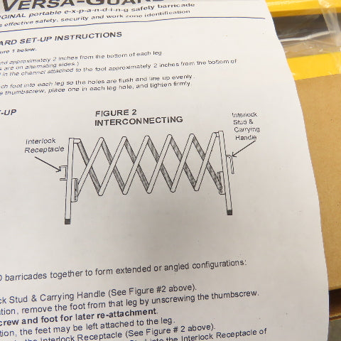 North American Safety Versa-Guard VG-1000 Retractable Gate Barrier 11-1/2' Long
