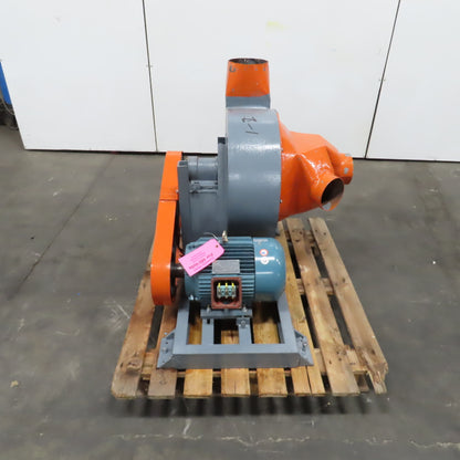5.5kW Belt Driven Material Mover Centrifugal Blower 20" Wheel 1750RPM 480V 3PH