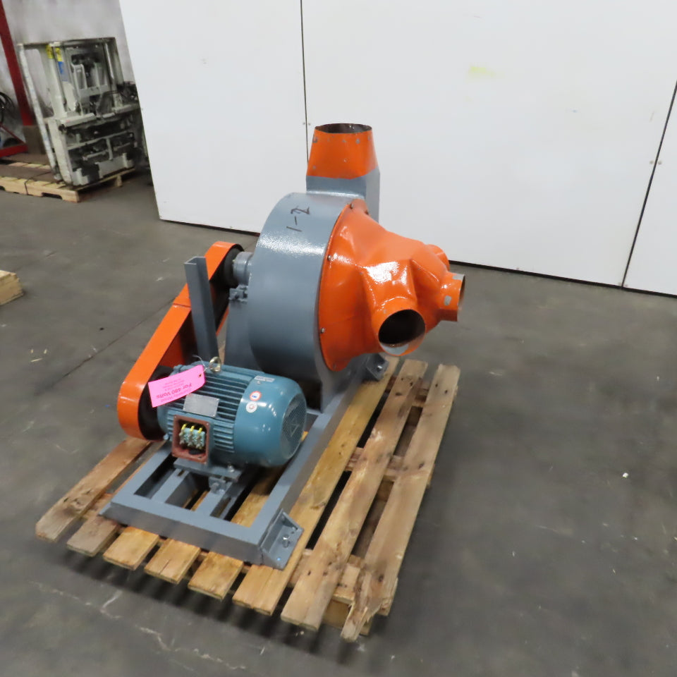 5.5kW Belt Driven Material Mover Centrifugal Blower 20" Wheel 1750RPM 480V 3PH