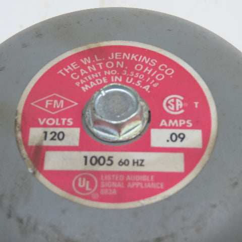WL Jenkins 1005 120V 60Hz Audible Signal Appliance