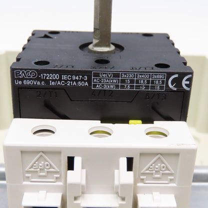 Baco Manual Motor Control Disconnect Enclosure 50A 600V 15Hp