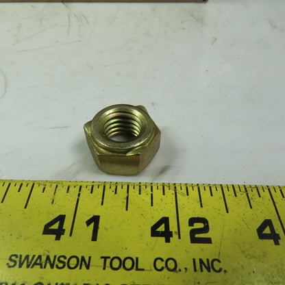 1/2-13 Heavy Hex Nut 13/16" Hex, 15/32" Thick Yellow Zinc Plated Lot of 275