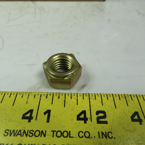 1/2-13 Heavy Hex Nut 13/16" Hex, 15/32" Thick Yellow Zinc Plated Lot of 275