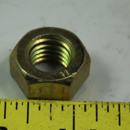 1/2-13 Heavy Hex Nut 13/16" Hex, 15/32" Thick Yellow Zinc Plated Lot of 275