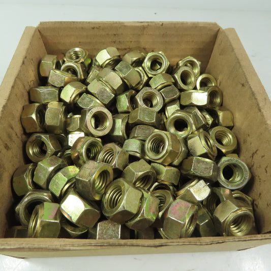 1/2-13 Heavy Hex Nut 13/16" Hex, 15/32" Thick Yellow Zinc Plated Lot of 275