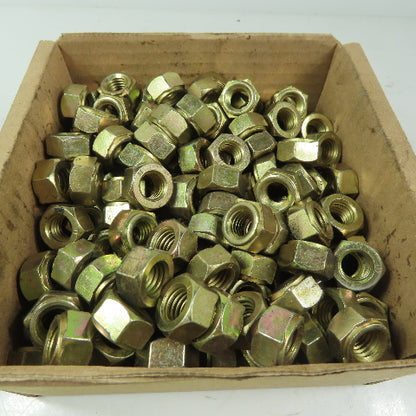 1/2-13 Heavy Hex Nut 13/16" Hex, 15/32" Thick Yellow Zinc Plated Lot of 275