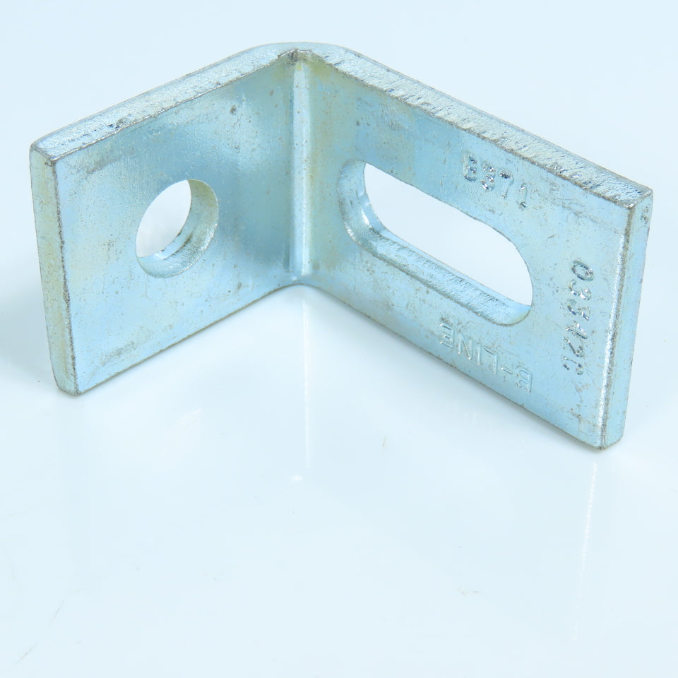 B-Line B371 2-5/8" x 2" Adjustable 2 Hole Angle Bracket Zinc Plated Lot of 12