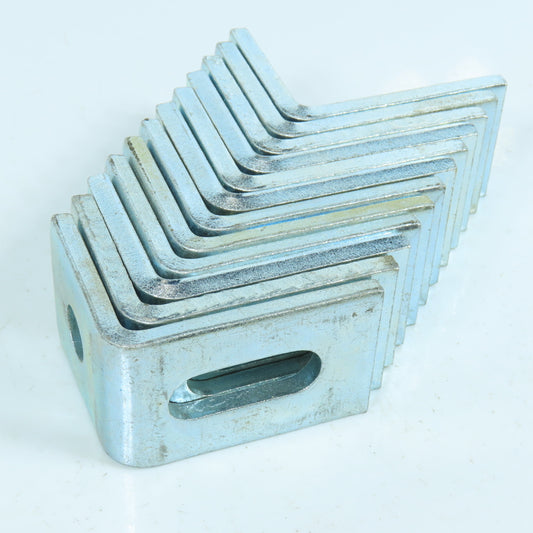 B-Line B371 2-5/8" x 2" Adjustable 2 Hole Angle Bracket Zinc Plated Lot of 12