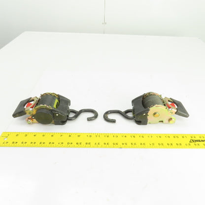 Uline Bolt On Self Retractable Ratchet Strap 1-7/8" x 108" Lot of 2