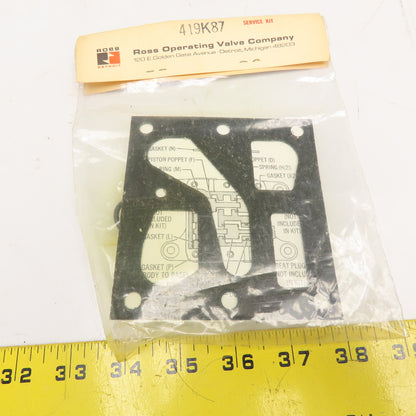 Ross 419K87 Skyline Series 4 Way Valve Service Kit Incomplete No Gaskets