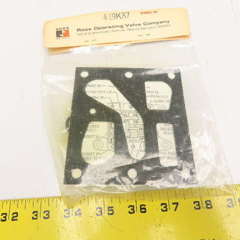Ross 419K87 Skyline Series 4 Way Valve Service Kit Incomplete No Gaskets