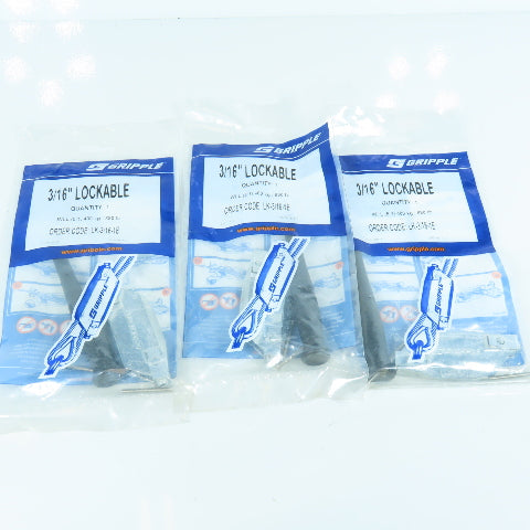 Gripple LK-3/16-1B 3/16" Lockable Wire Loop Fastener W/ Key Lot of 3