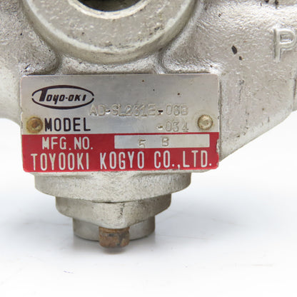 Toyooki Kogyo AD-SL231E-03B 1/2" x 3/8" Port Single Solenoid Valve 100/110V Coil
