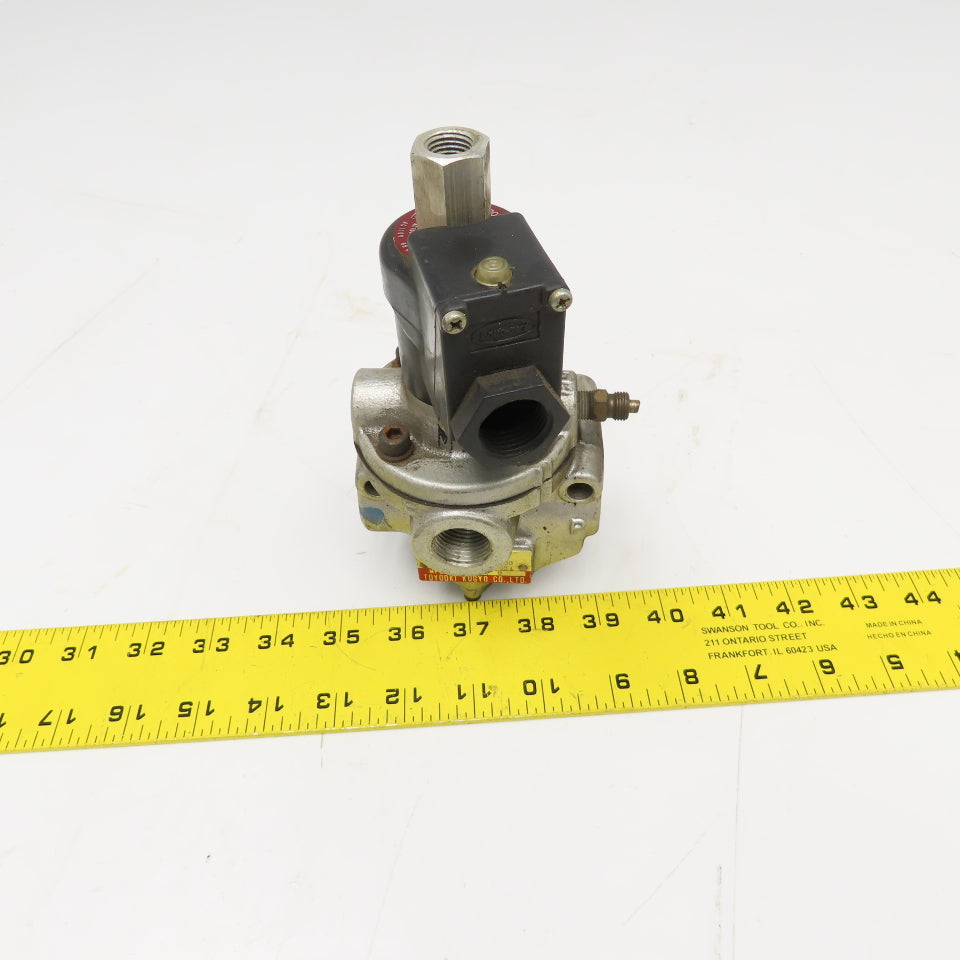 Toyooki Kogyo AD-SL231E-03B 1/2" x 3/8" Port Single Solenoid Valve 100/110V Coil