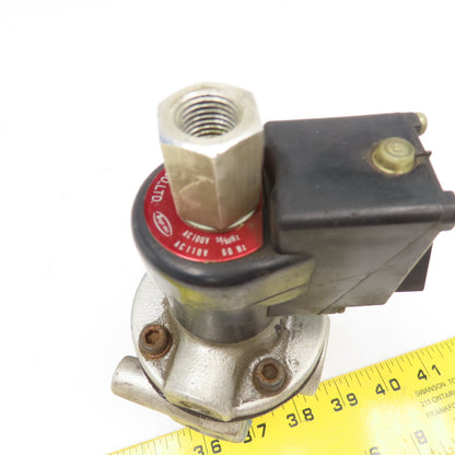 Toyooki Kogyo AD-SL231E-03B 1/2" x 3/8" Port Single Solenoid Valve 100/110V Coil