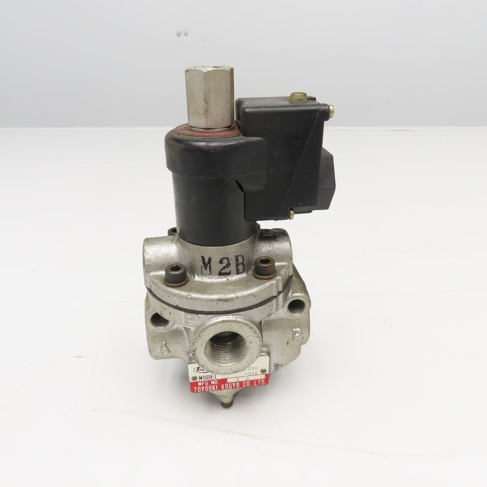 Toyooki Kogyo AD-SL131E-03B 1/2" x 3/8" Port Single Solenoid Valve 100/110V Coil
