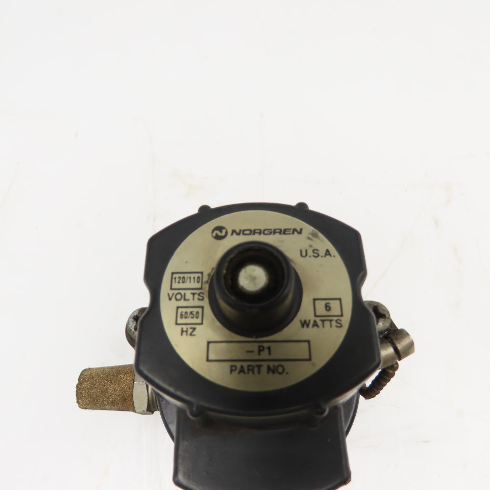 Norgren P1 3/2 Single Solenoid Poppet Valve 150 PSI 120V Coil